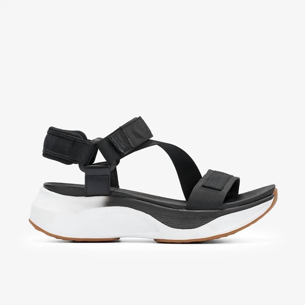 NEW ATOM women's fusion sandals in fresh black